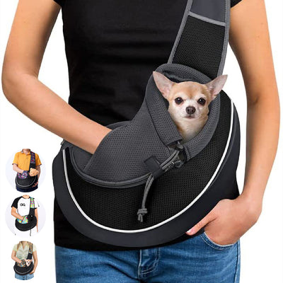 Bauchtasche für Hunde mit Streicheleingriff