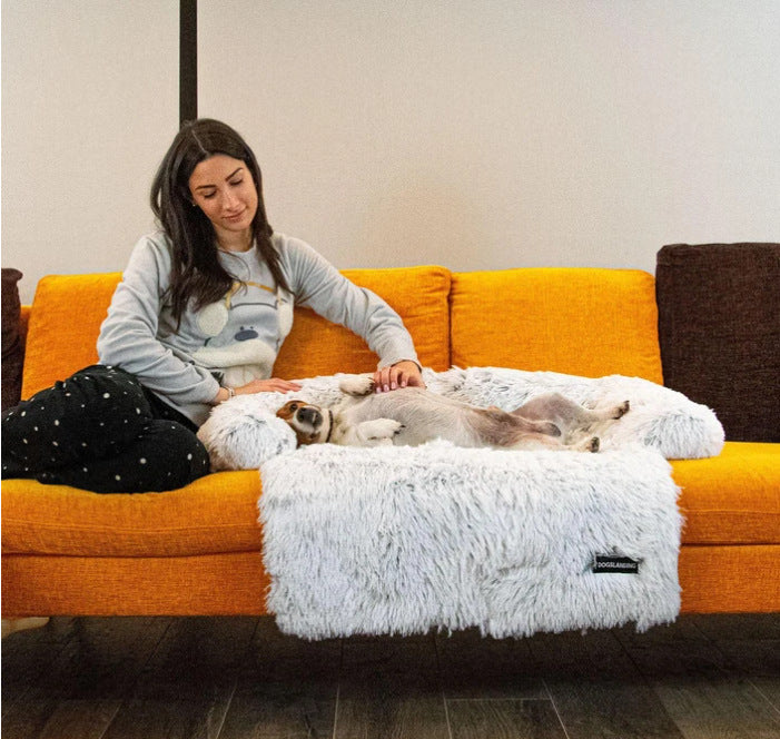 Plüsch-Schlafsofa für Hunde